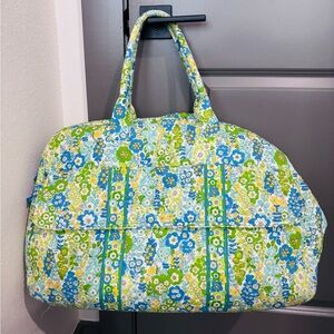 Vera Bradley English Meadows Grand Traveler Weekend Duffel Bag